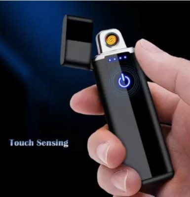 Clairbell DQI_669A_Touch Lighter |Battery Indication Touch Screen Sensor Lighter Pocket Lighter(Black)