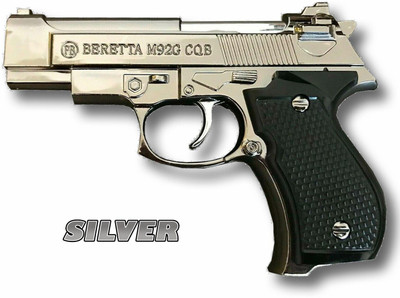 BIKRIFY Mini Pistol Gun Lighter Beretta M92G CQB Shaped Jet Flame Cigarette Windproof Pocket Cigarette Lighter::Outdoor And Indoor Pocket Lighter(Silver, Brown)