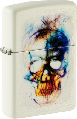 ZIPPO Skull Print Design Glow in the Dark Matte Windproof Lighter Pocket Lighter(Multicolor)