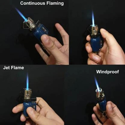 JGG Jain Gift Gallery CINLINDER LIGHTER_new Pocket Lighter(blue)