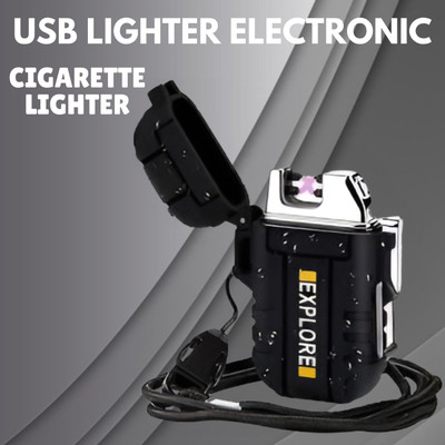 Clairbell Explorer USB Cigaratte Lighter, Windproof Flameless ARC Rechargeable LighterI123 Explorer USB Cigaratte Lighter, Windproof Flameless ARC Rechargeable LighterI123 Pocket Lighter(Multicolor) Clairbell Explorer USB Cigaratte Lighter, Windproof Flameless ARC Rechargeable LighterI123 Explorer USB Cigaratte Lighter, Windproof Flameless ARC Rechargeable LighterI123 Pocket Lighter(Multicolor)