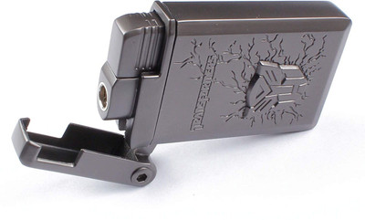 DriZZling Transformers Smoking Cigarette Jet Flame Pocket Lighter - Grey Visit Website www.myfirstdot.com Pocket Lighter(Grey)