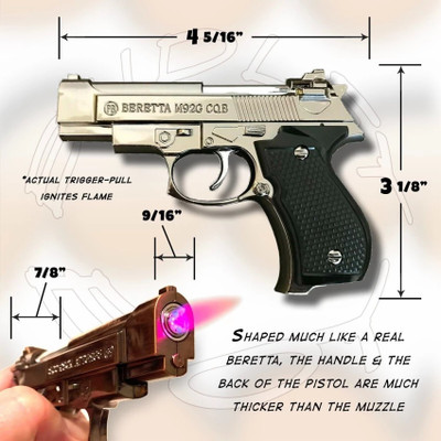 AADITYA gun lighter LIGHTER Pocket Lighter(Silver)
