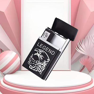 GUGGU Cigarette Lighte Legend USB Rechargeable Waterproof Pocket Size Lighter E397 Pocket Lighter(Black)