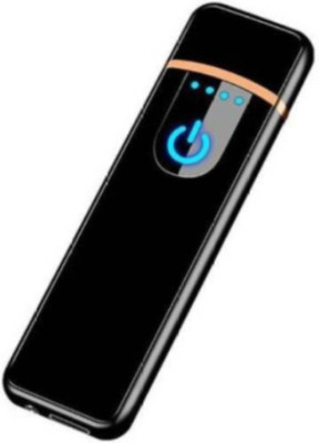 YAROH VIR15_AT67- Charging Touch Sensor BBD Ultra Slim USB Charging VIR15_AT67- Charging Touch Sensor BBD Ultra Slim USB Charging Pocket Lighter(Black)