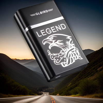 FRONY 21C_Legend lighter USB Rechargeable Eagle Legend Slide Lighter Pocket Lighter(Black)