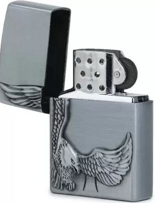 Prateek Kitchenware Antique Eagle Print Refillable Classy Windproof Pocket Lighter01 Antique Eagle Print Refillable Classy Windproof Pocket Lighter Pocket Lighter(Silver)