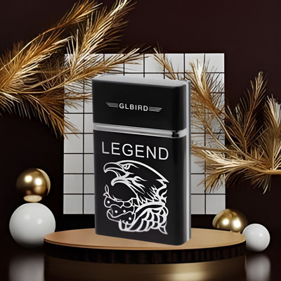 Clairbell Cigarette Lighte Legend USB Rechargeable Waterproof Pocket Size Lighter E25 Pocket Lighter(Black)