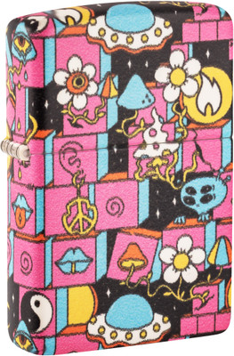 ZIPPO Abstract Design Glow in the Dark Green Windproof Lighter Pocket Lighter(Multicolor)