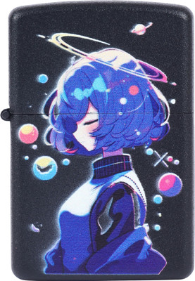 Point Zero Sky Star Girl Lighter For Cigarette | Runs On Liquid Fuel | Classic Anime-Inspired Design Lighter For Cigarette | Runs On Liquid Fuel | Classic Pocket Lighter(Black)