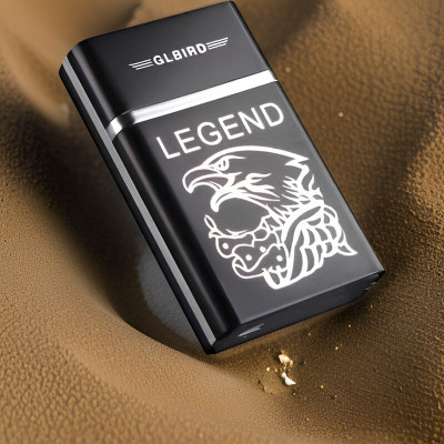 YAROH 40J_Legend lighter USB Rechargeable Eagle Legend Slide Lighter Pocket Lighter(Black)
