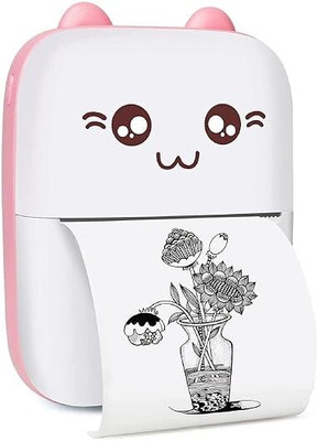 Ervmtech Mini Bluetooth Thermal Printer - Portable Ink-Free Label Printer for Android&iOS Thermal
