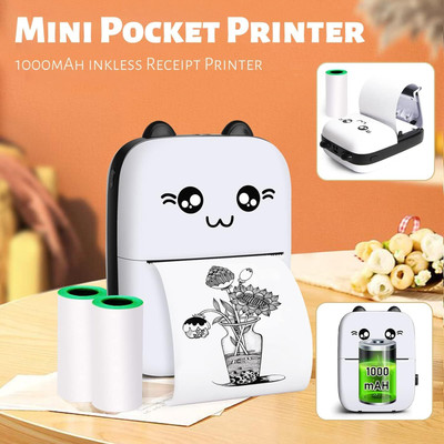 Wifton iOS, Android Paper Printer with USB Cable for Study Thermal Printer