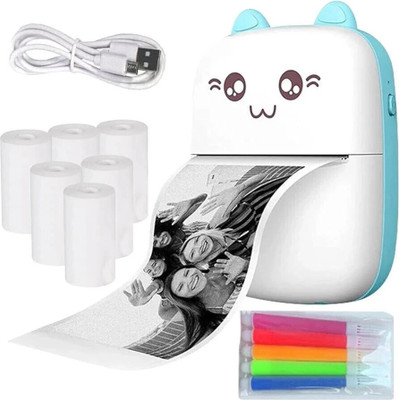 EVAAENTERPRISES Portable Size Mini Printer (Label-receipt Bluetooth Thermal Printer) Pocket Printer