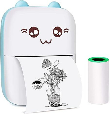 JAMBUVANTI Mini Pocket Printer, Gifts for kids,Portable Thermal Student Project Android & iOS