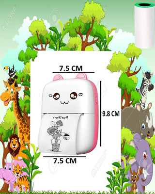 HINATA Unique Cute Looking Mini Bluetooth Thermal Printer, Portable Label Printer THERMAL