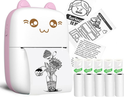 MY BABY LOVE A PERFECT CARE Pocket Bluetooth mini Thermal Printer,Portable Label Printer Ink-free Printer Mini Bluetooth Thermal Printer