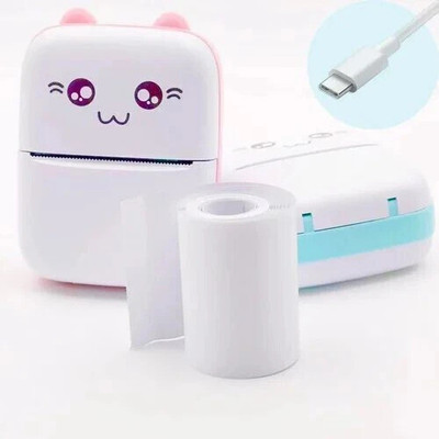 EVAAENTERPRISES Cute Mini Printer (Bluetooth thermal Print ink-free) Pocket Printer