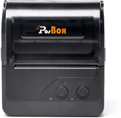 PosBox 80mm (3 Inches) Portable Thermal Receipt Printer with High-Speed Printing, USB + Bluetooth Connectivity and Rechargeable Battery
