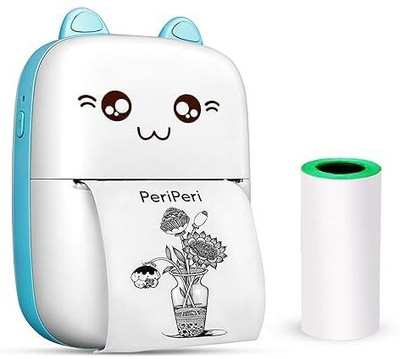 IMMUTABLE Portable Mini Printer Bluetooth Printer 2 roll bvg7 camera