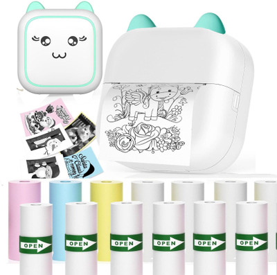 ELEPHANTBOAT Portable Mini Bluetooth Thermal Printer for Students and Home Use Thermal Printer