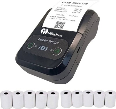 Milestone MPT-II 58mm 2inch Thermal Bluetooth Receipt Bill Printer With 10PCS Thermal Roll Thermal Receipt Printer