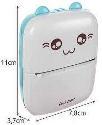 ENMORA Portable Mini Printer Bluetooth Self Printer 2 roll vcx13 camera