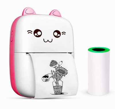 HRYFiNE Mini Inkless Bluetooth Pocket Printer for Prints Picture List Memo Receipt Tag Mini Thermal Printer