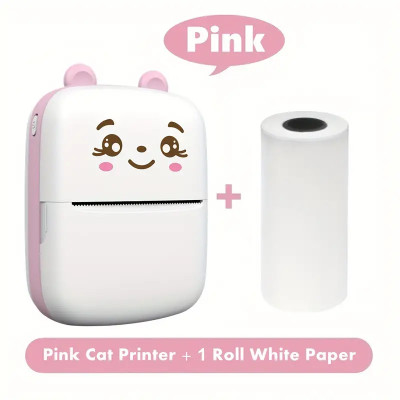 Kinzilla Mini Bluetooth Thermal Printer, Portable Label Printer Inkfree Printer MINI PRINTER