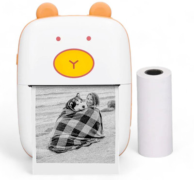 SARASI Mini Bluetooth Thermal Printer, Reachargeable Label Printer, Instant Printing, Inkfree, Android & iOS