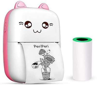 JAMBUVANTI Mini Thermal Printer Inkless Bluetooth Memo Receipt Tags Barcode Labels iOS, Android