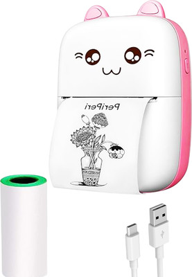 INSTRA Rechargeable Portable Printer with USB Cable Thermal Printer MINI PRINTER