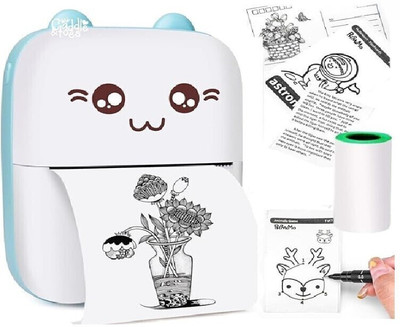 Bansal Mini Pocket Printer, Gifts for kids Portable Thermal Printer : PHOTO/Retro-Style Photos/Notes/Lists/Label/QR Codes.