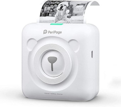 PeriPeri PeriPage A6 Mini Bluetooth Thermal Printer Inkless Portable Pocket Printer White Thermal Printer