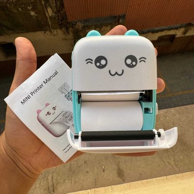 EVAAENTERPRISES Portable Mini Printer in Bluetooth Thermal Label Printing Pocket Printer