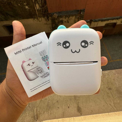 EVAAENTERPRISES Label Bluetooth Thermal Mini Printer Pocket Printer