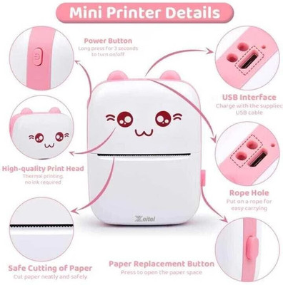 Wolcentra evaaenterprisess mini pocket printer thermal printer Mini printer