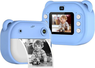 Premio Lusso Kids Thermal Printing Camera Rechargeable and Creative Fun Thermal Pocket Camera For Kids [Random Color]