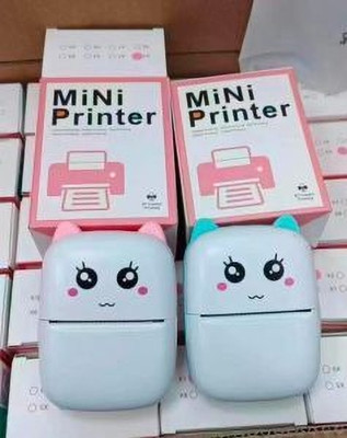 IMMUTABLE Portable Mini Printer Bluetooth Printer 2 roll bvg17 camera