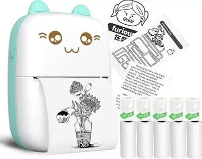 TIXO Mini Bluetooth,Portable Label Printer Inkfree Printer Thermal & Pocket Printer Mini Bluetooth Thermal Printer,Pocket printer