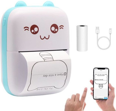 IMMUTABLE Portable Mini Printer Bluetooth Printer 2 roll bvg20 camera