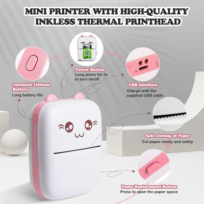 ASTOUND Document Printing Mini Bluetooth Thermal Printer Thermal Receipt Printer