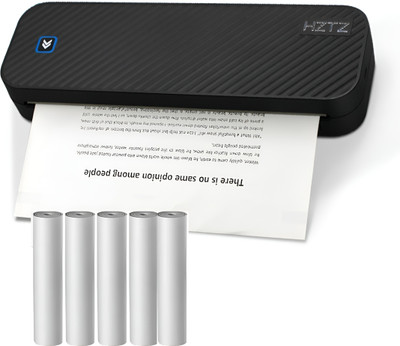 HZTZ A4 Printer Bluetooth Wireless, Inkless Thermal Smart Printer Compatible With Tatoo Printing, Android iOS Smartphone with 5pcs A4 Thermal Roll