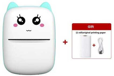EVAAENTERPRISES Mini Pocket Printer in Blue Color (Bluetooth Thermal Receipt Printer) POCKET PRINTER