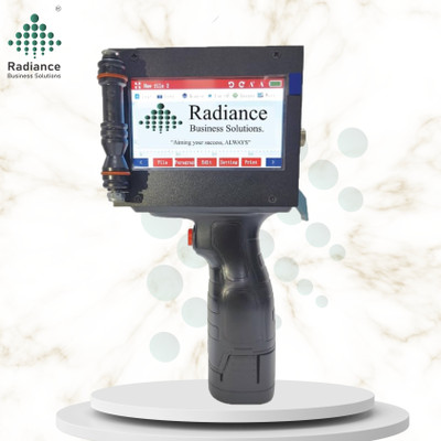 Radiance Business Solutions RBS12.7HTIJPSC 12.7mm Handheld TIJ Thermal Inkjet Printer with Premium Solvent Cartridge