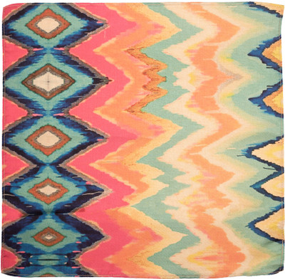 the tie hub Geometric Print Cotton Silk Pocket Square