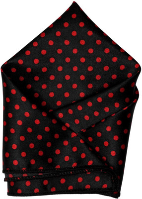 SquareStyle Polka Print Satin Blend Pocket Square