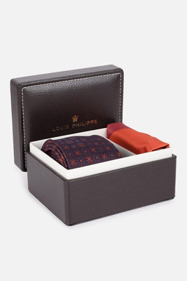 LOUIS PHILIPPE Steel Cufflink Set(Maroon)