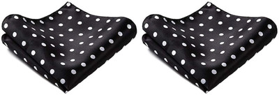 SquareStyle Polka Print Satin Blend Pocket Square