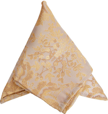 To The Nines Self Design Jacquard Pocket Square